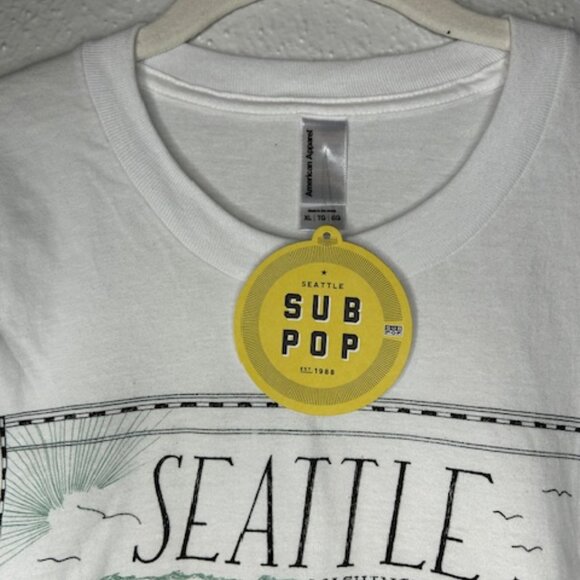 Sub-Pop Map of Seattle Tee Size XL - Picture 3 of 4